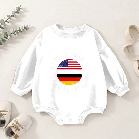 Made in America with German parts Germany pride T Baby Romper Sweatshirts
