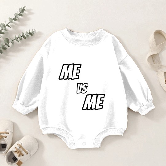 Me vs Me (white) Baby Romper Sweatshirts