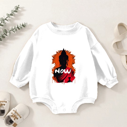 Now Buddha Baby Romper Sweatshirts