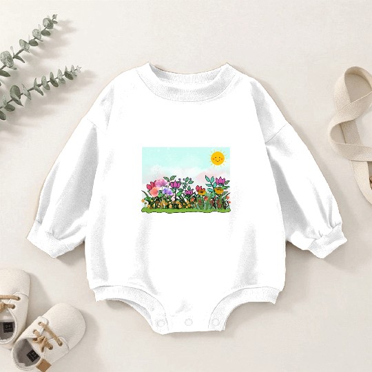 Gardener s Paradise Sun Soil And Smiles Baby Romper Sweatshirts