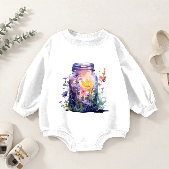Wild Flowers Baby Romper Sweatshirts Design - Funny gift