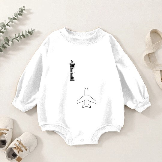 Air Traffic Controller Patriotic Airplane Aviation Baby Romper Sweatshirts
