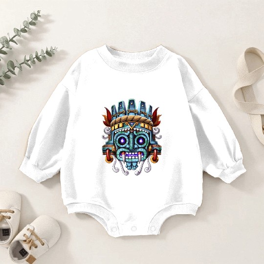 Aztec God Tlaloc Baby Romper Sweatshirts