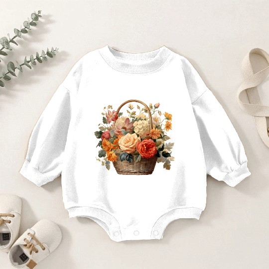 Wild Flowers Baby Romper Sweatshirts Design - Funny gift