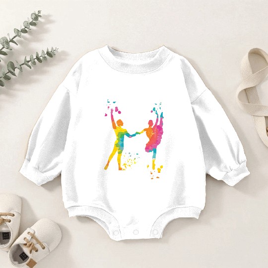 Ballet Dance Couple Woman Ballerina Baby Romper Sweatshirts