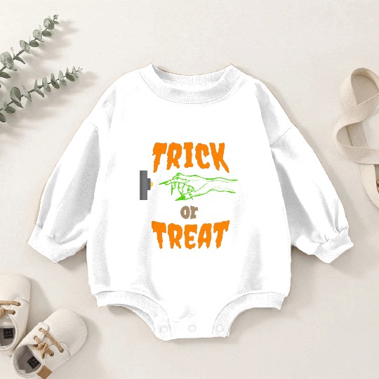 TRICK OR TREAT Doorbell Baby Romper Sweatshirts