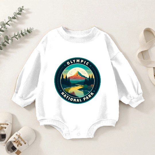 Olympic National Park Baby Romper Sweatshirts