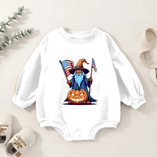 Halloween Wizard Baby Romper Sweatshirts