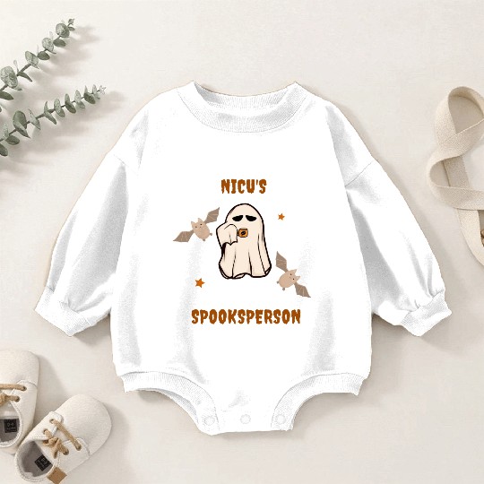 Cute NICU Halloween | NICU official spooksperson Baby Romper Sweatshirts