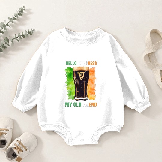 Hello Darkness My Old Friend Irish Stout Baby Romper Sweatshirts