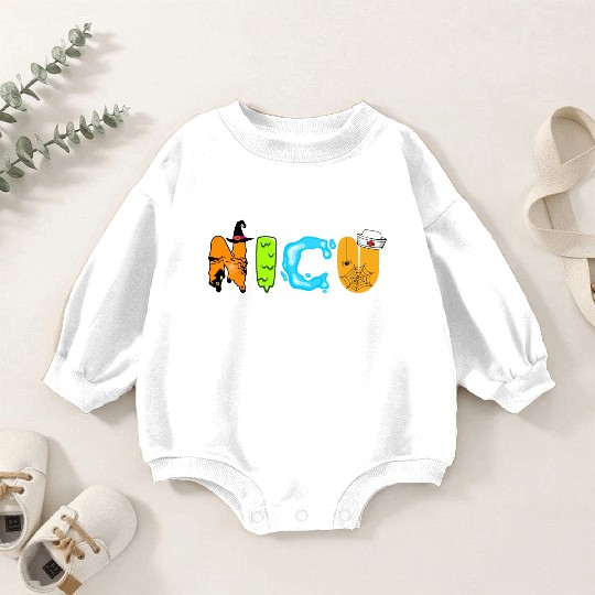 Cute NICU Halloween design Baby Romper Sweatshirts