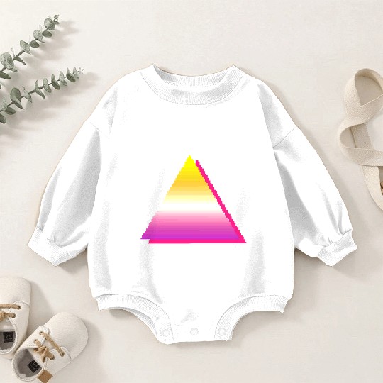 Retro triangle style 80s-90s. Baby Romper Sweatshirts