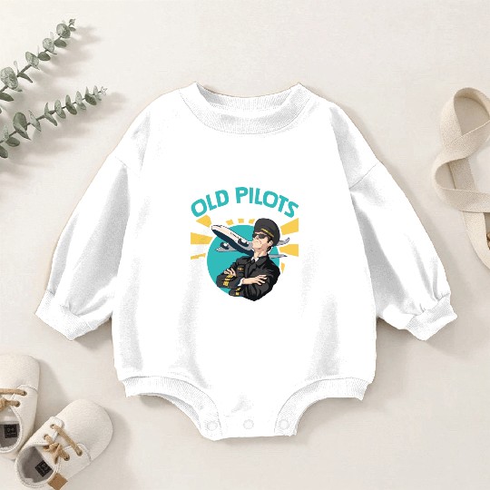 Pilot Aviation Airplane Airline Future Pilots Baby Romper Sweatshirts