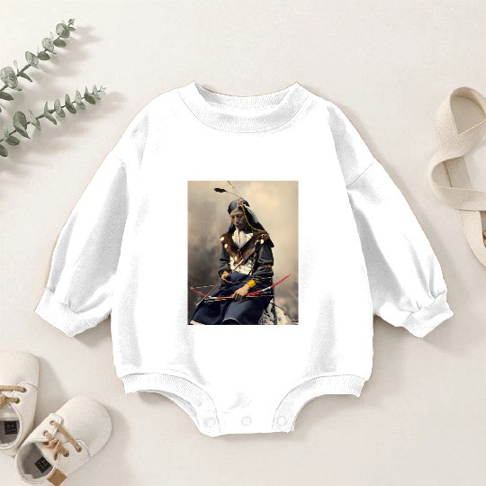 Native American Chief Bone Necklace With Bow Arrow Baby Romper Sweatshirts