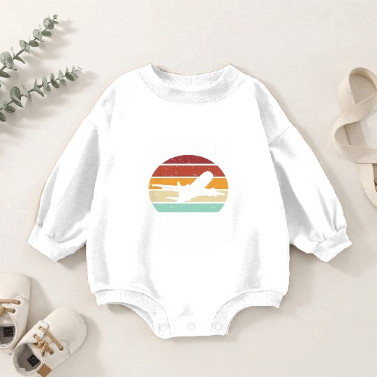 Flight Attendant Dad Airplane Flight Attendant Baby Romper Sweatshirts