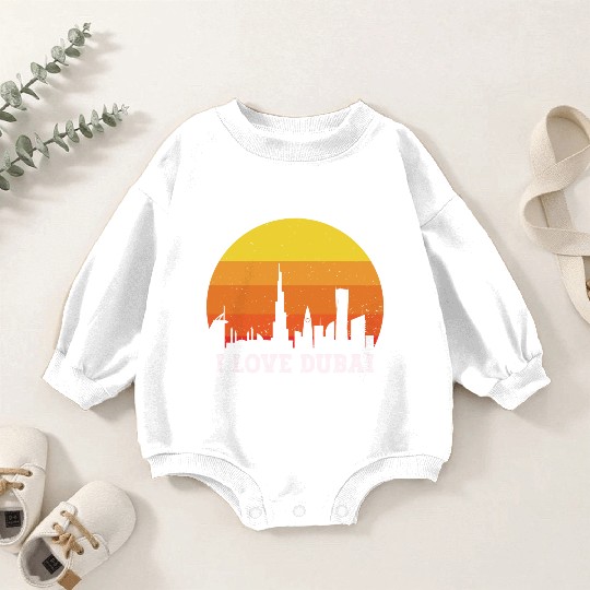 I love Dubai Baby Romper Sweatshirts