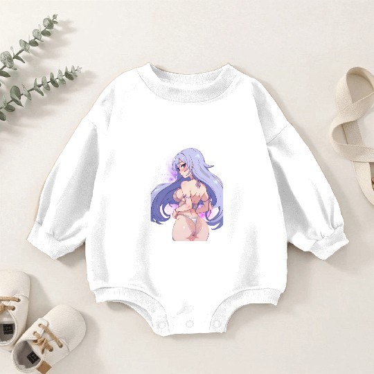 Waifu Material Embracing Anime, Manga Baby Romper Sweatshirts
