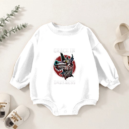 Dark Unicorn Horror Unicorn Midnight Unicorn Dark Baby Romper Sweatshirts