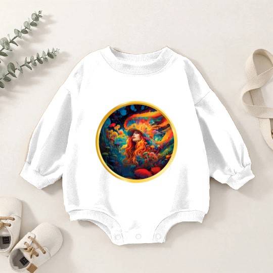 Lady Wizard Baby Romper Sweatshirts