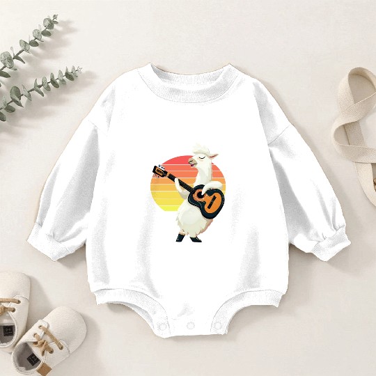 Musical alpaca Baby Romper Sweatshirts