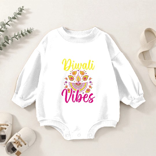 Happy Diwali Diwali Festival Indian Hindu Hinduism Baby Romper Sweatshirts
