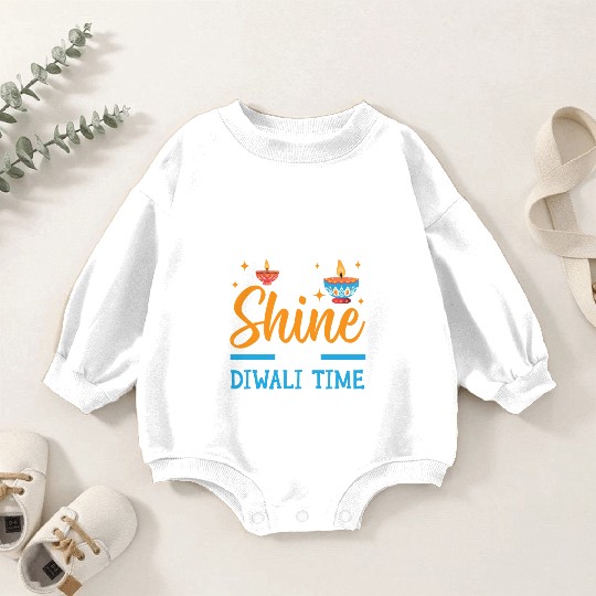 Happy Diwali Diwali Festival Indian Hindu Hinduism Baby Romper Sweatshirts