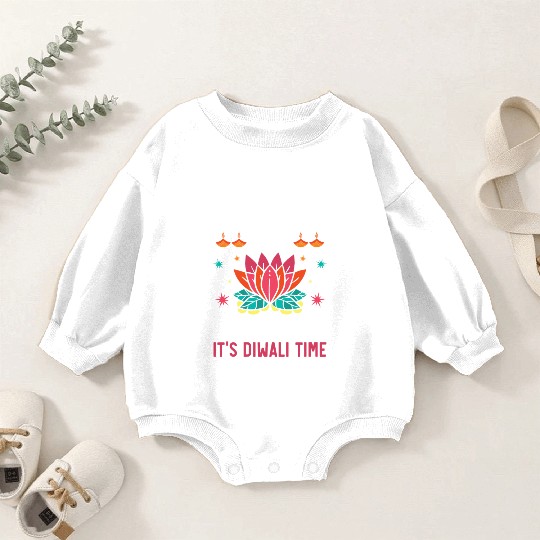 Happy Diwali Diwali Festival Indian Hindu Hinduism Baby Romper Sweatshirts