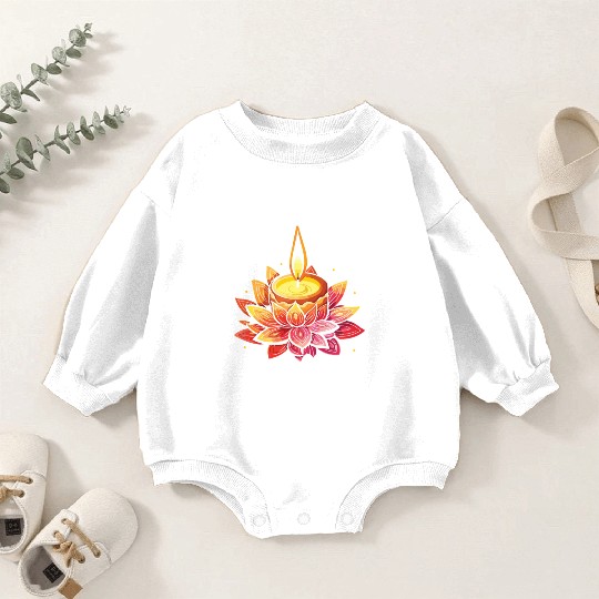 Happy Diwali Diwali Festival Indian Hindu Hinduism Baby Romper Sweatshirts