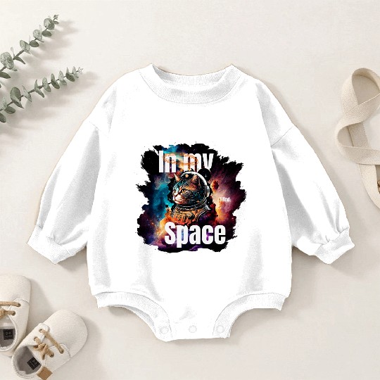 In my Mind Space Cat Astronaut Animal Pets Lover Baby Romper Sweatshirts