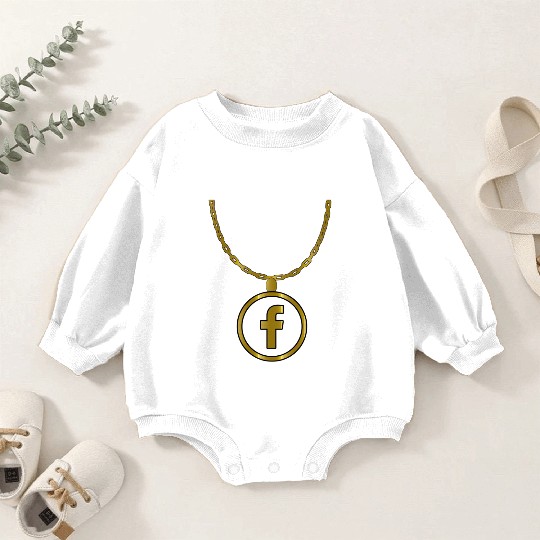 Facebook necklace Baby Romper Sweatshirts