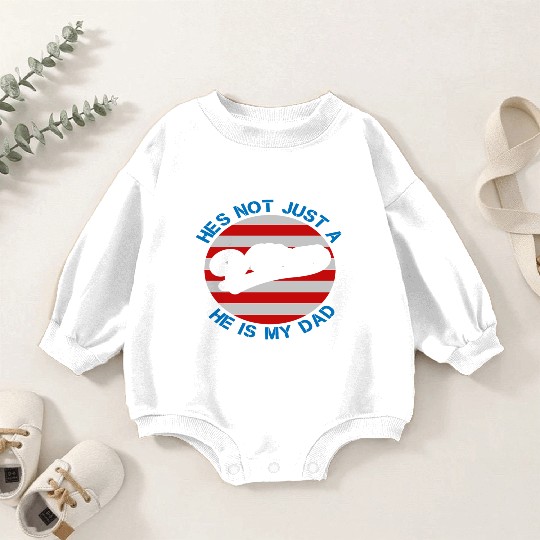 He´s Not Just A Veteran He Is My Dad Baby Romper Sweatshirts