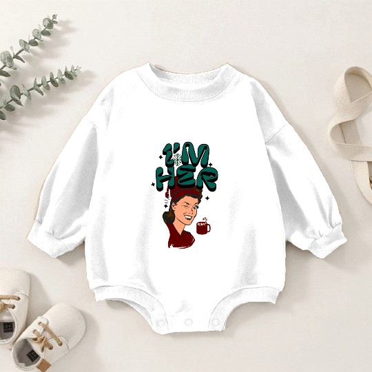 Im Her! Christmas/ Mrs. Claus design Baby Romper Sweatshirts