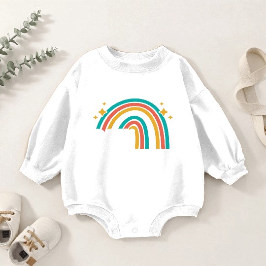 Happy Dot Day Rainbow Polka Dot International Baby Romper Sweatshirts