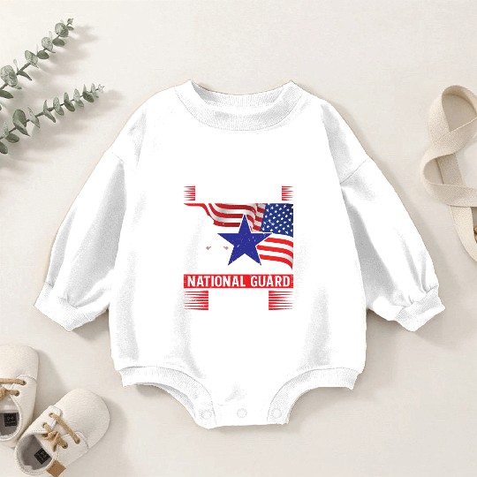 Proud Army National Guard Mom Baby Romper Sweatshirts