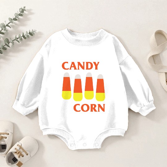 Candy Corn Punk Baby Romper Sweatshirts