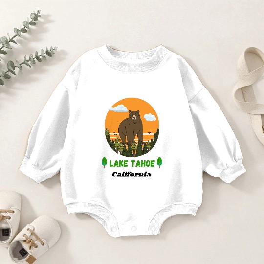 Lake Tahoe California Baby Romper Sweatshirts
