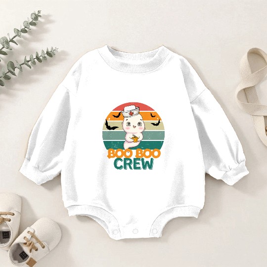 Boo Boo Crew Ghost Halloween Paramedic Nurse Ghost Baby Romper Sweatshirts