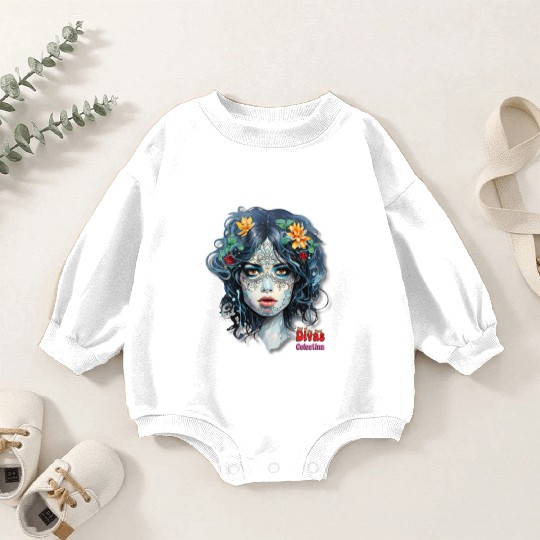 Day of the Dead Divas - Celestina Baby Romper Sweatshirts
