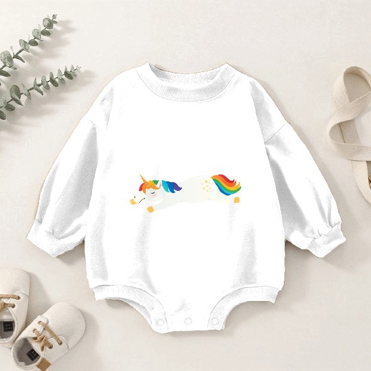 Hot Mess Express Magical Unicorn Baby Romper Sweatshirts