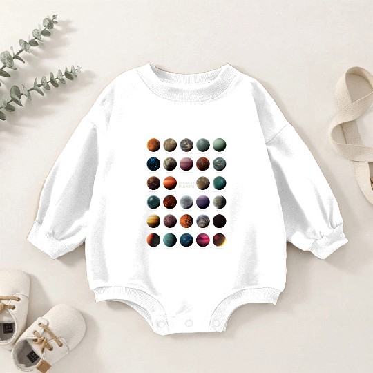 Exoplanets Extrasolar Planets Astronomy Science Baby Romper Sweatshirts
