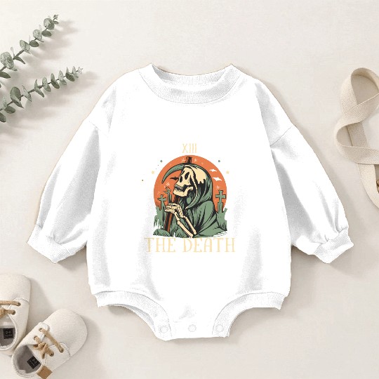 The Death Magic Tarot Skeleton Halloween Baby Romper Sweatshirts