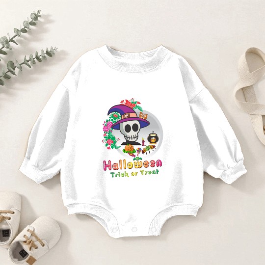 Halloween Trick or Treat Baby Romper Sweatshirts