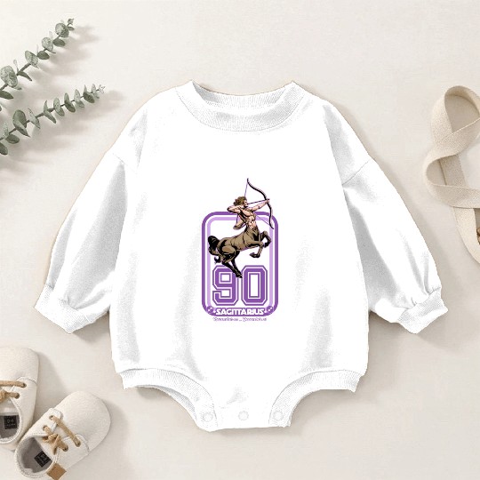 Sagittarius Born in 1990 Zodiac star sign horoscop Baby Romper Sweatshirts