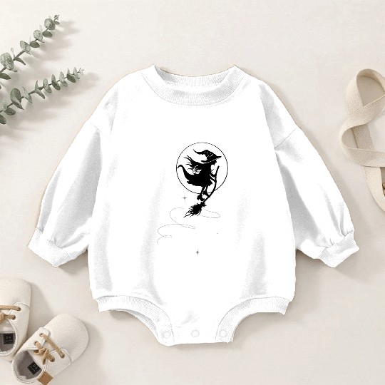 Witch Wizard Broom Halloween Baby Romper Sweatshirts