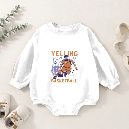 This Is Just My Basketball Coach Voice 2 Baby Romper Sweatshirts
