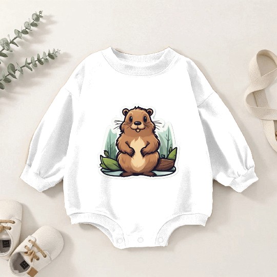 Eager Beavers Baby Romper Sweatshirts