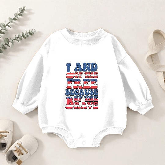 Land of the free Baby Romper Sweatshirts