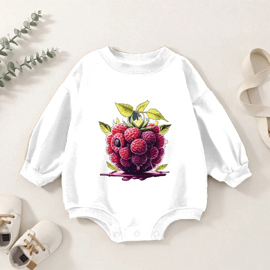 Raspberry Baby Romper Sweatshirts