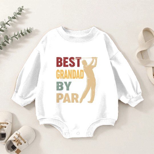 Best Grandad By Par Funny Golf Vintage Baby Romper Sweatshirts