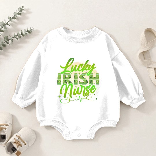 Lucky Irish Nurse Baby Romper Sweatshirts